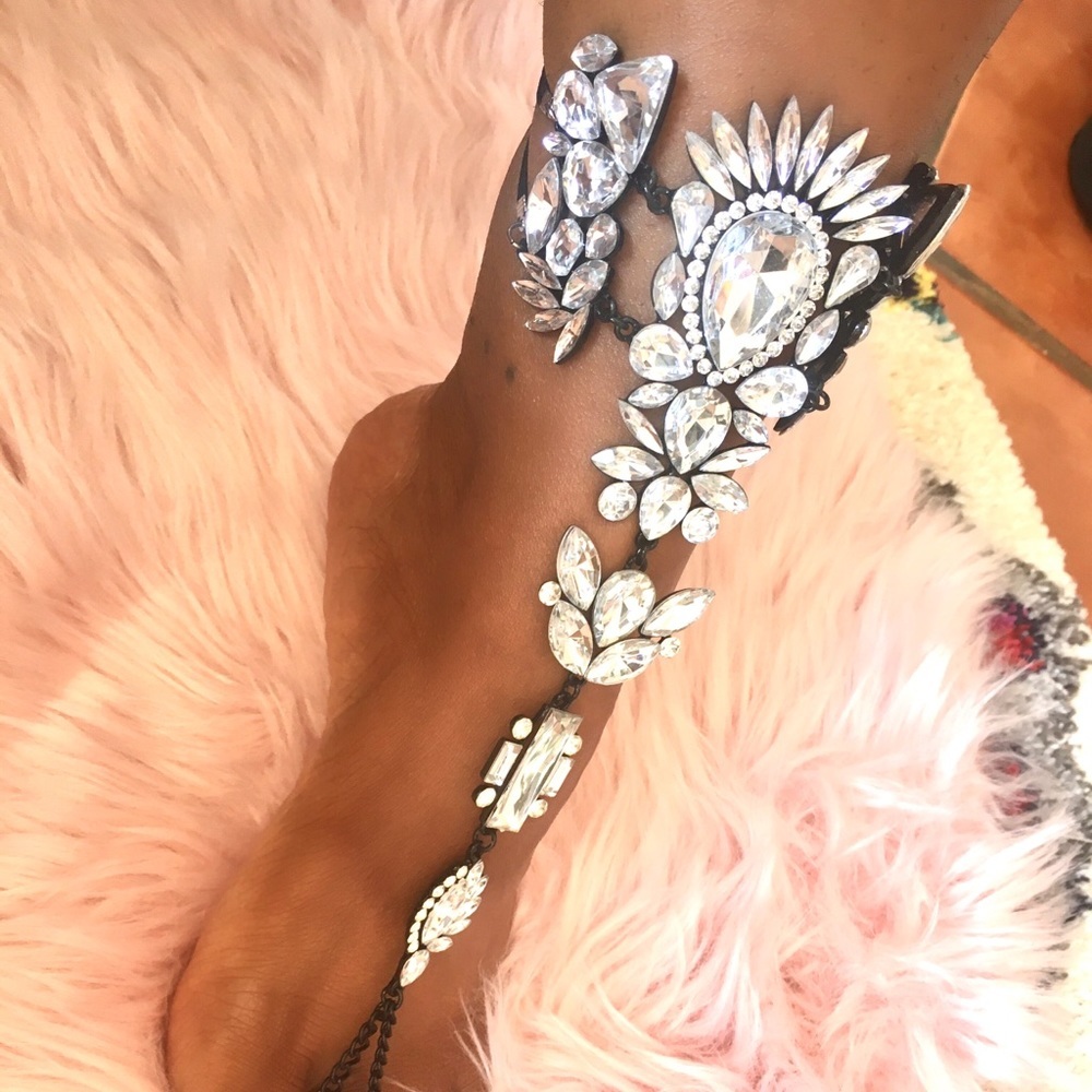 NEW GLAM Crystal Anklet